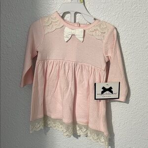 Wendy Bellissimo Light Pink Lace dress 3 months nwt